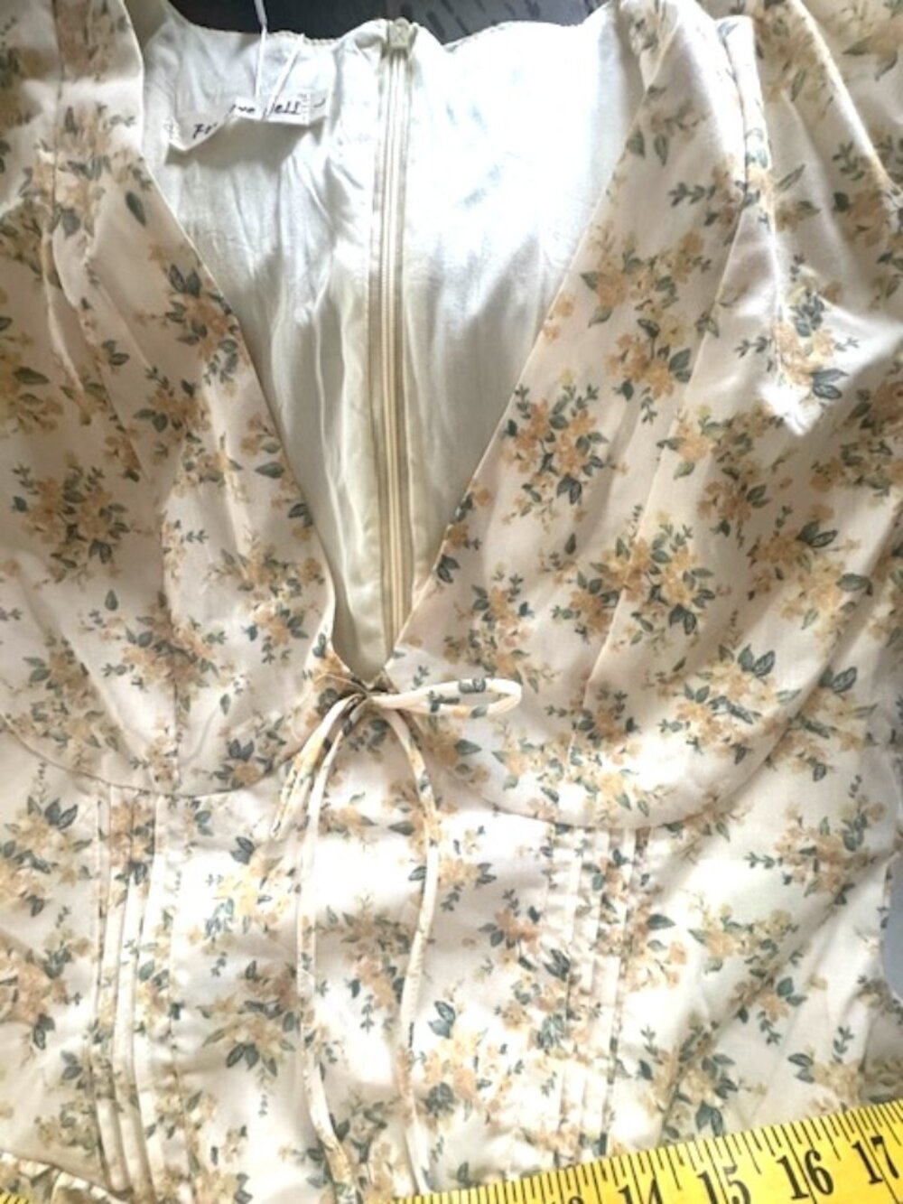For The Love Bell Mini Dress Prairie Cottagecore Coquette Milkmaid - Picture 9 of 15